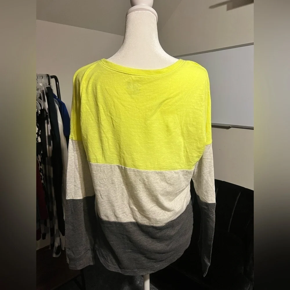 3/$15 Colorblock Girls Top - Yellow, Gray, and Black